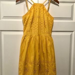 Golden Yellow Eyelet Sundress S